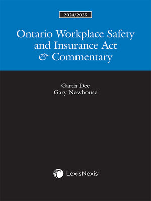 cover image of Ontario Workplace Safety and Insurance Act & Commentary